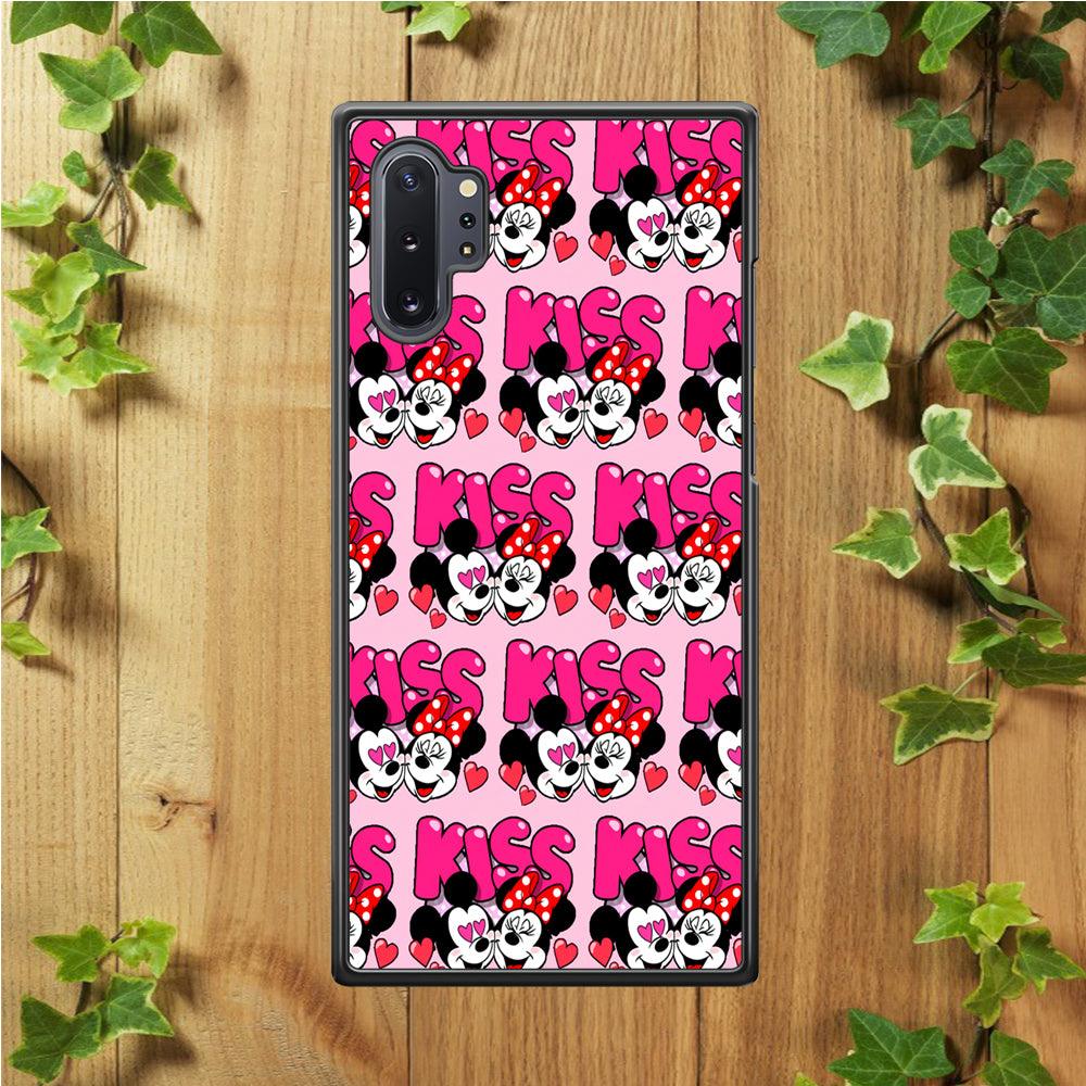 Girly Kiss Mickey Mouse Couple Samsung Galaxy Note 10 Plus Case-Plastic / Full Wrap (3D Case)-Xtracase