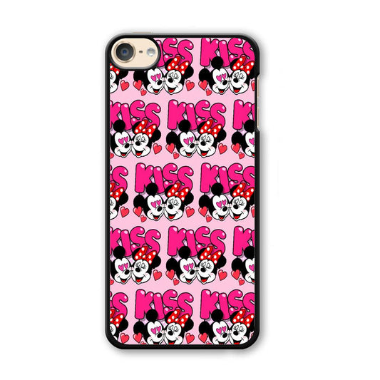 Girly Kiss Mickey Mouse Couple iPod Touch 6 Case-Plastic / Full Wrap (3D Case)-Xtracase