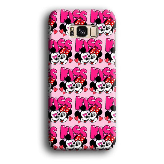 Girly Kiss Mickey Mouse Couple Samsung Galaxy S8 Case-Plastic / Full Wrap (3D Case)-Xtracase