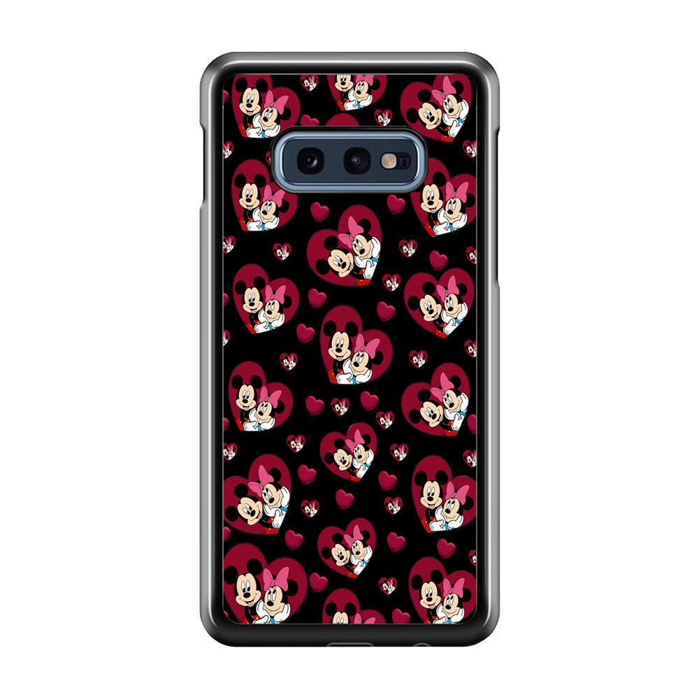 Girly Mickey Mouse Couple Samsung Galaxy S10E Case-Plastic / Full Wrap (3D Case)-Xtracase