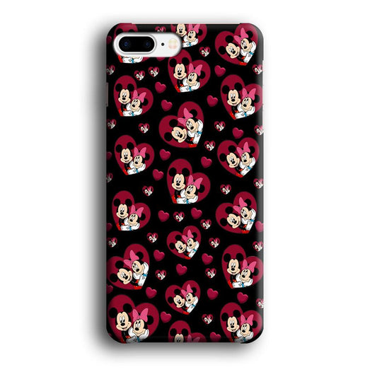 Girly Mickey Mouse Couple iPhone 8 Plus Case-Plastic / Full Wrap (3D Case)-Xtracase