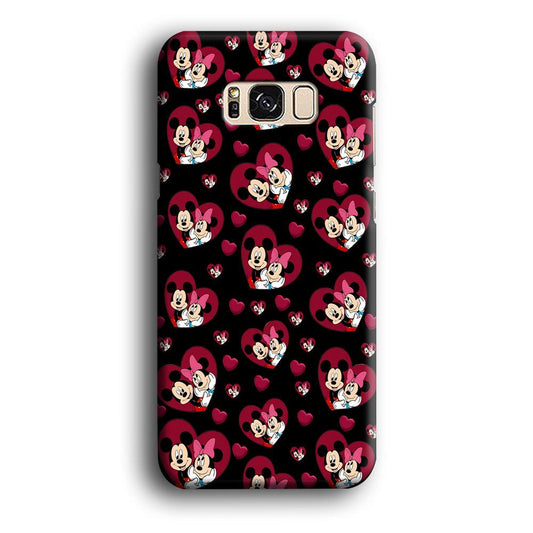 Girly Mickey Mouse Couple Samsung Galaxy S8 Case-Plastic / Full Wrap (3D Case)-Xtracase