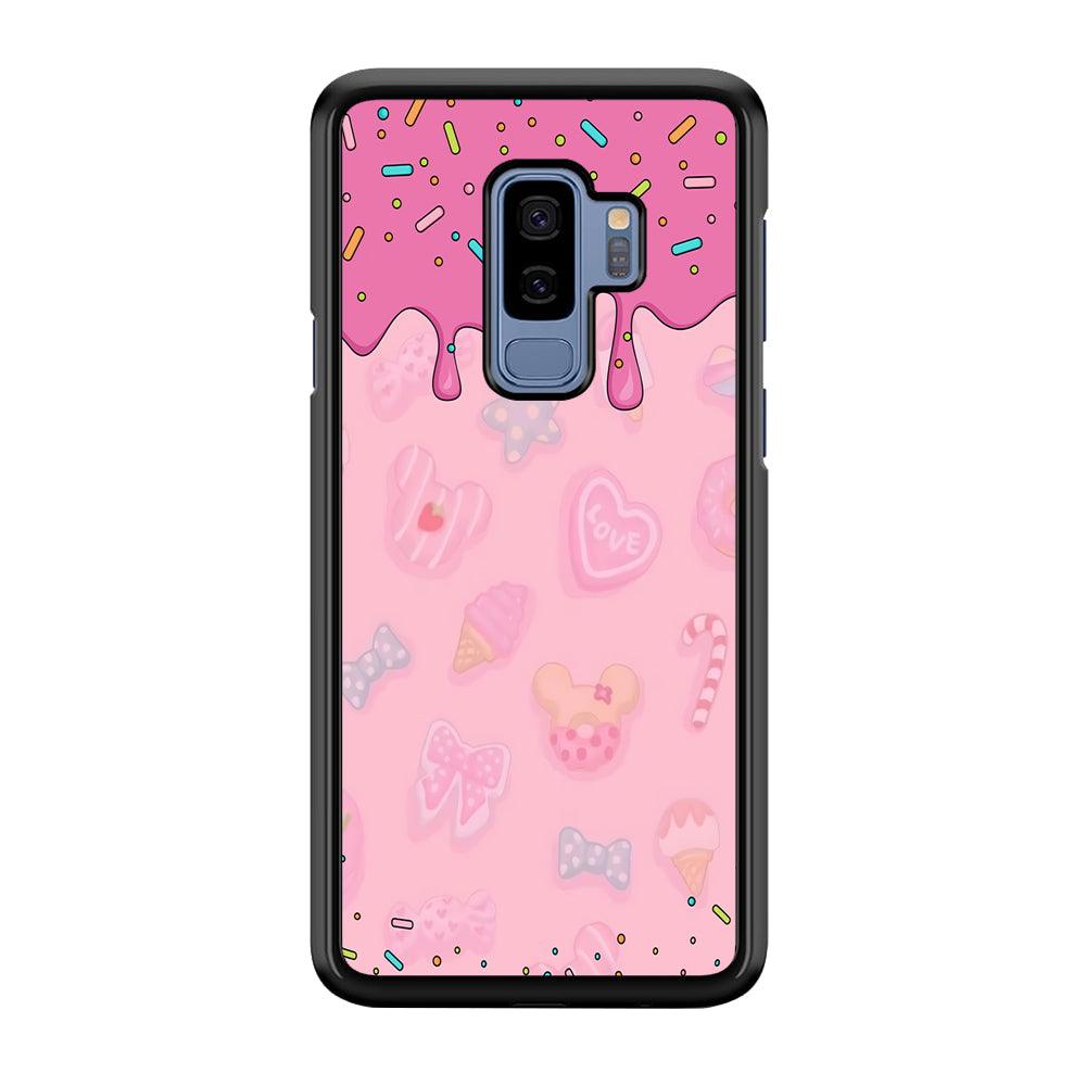 Girly Sweet Pink Cream Samsung Galaxy S9 Plus Case-Plastic / Full Wrap (3D Case)-Xtracase
