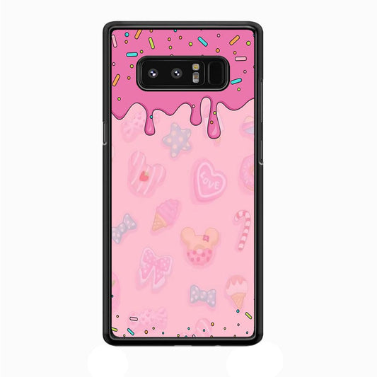 Girly Sweet Pink Cream Samsung Galaxy Note 8 Case-Plastic / Full Wrap (3D Case)-Xtracase