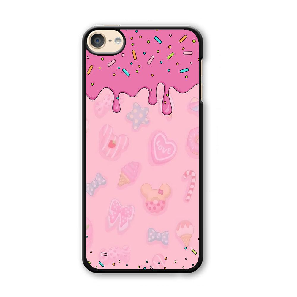 Girly Sweet Pink Cream iPod Touch 6 Case-Plastic / Full Wrap (3D Case)-Xtracase