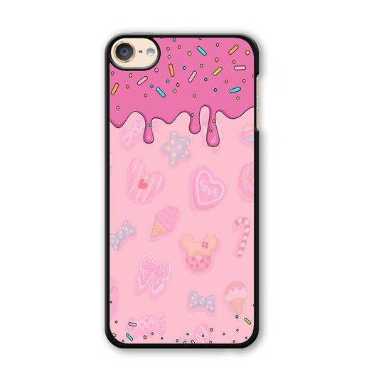 Girly Sweet Pink Cream iPod Touch 6 Case-Plastic / Full Wrap (3D Case)-Xtracase