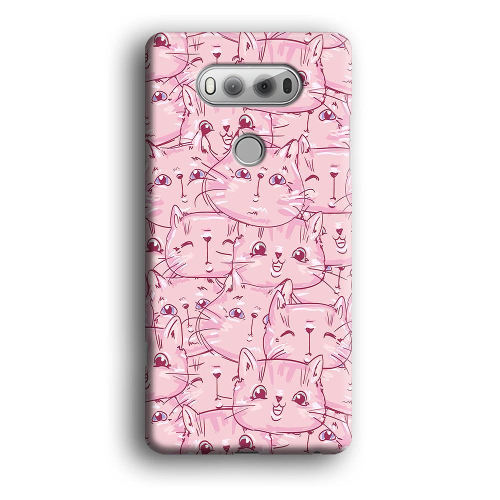 Girly Cute Face Cat LG V20 3D Case-Xtracase