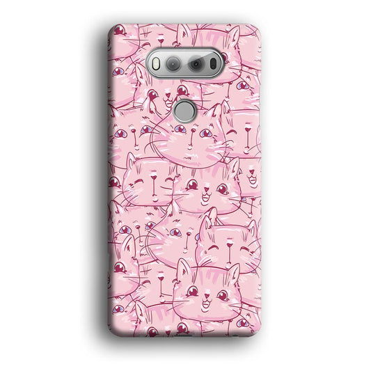 Girly Cute Face Cat LG V20 3D Case-Xtracase
