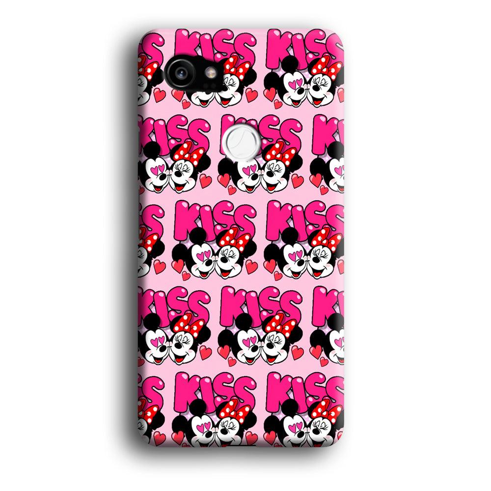 Girly Kiss Mickey Mouse Couple Google Pixel 2 XL 3D Case-Xtracase