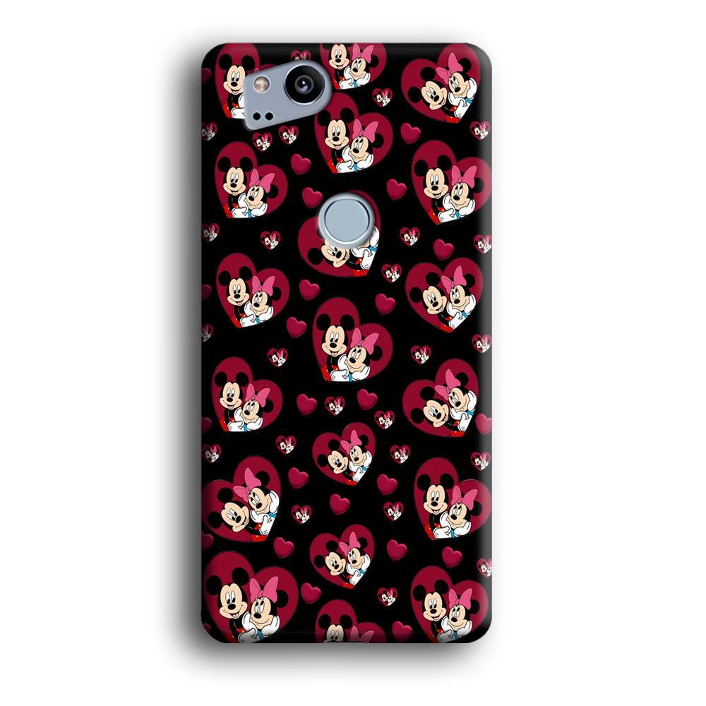 Girly Mickey Mouse Couple Google Pixel 2 3D Case-Xtracase