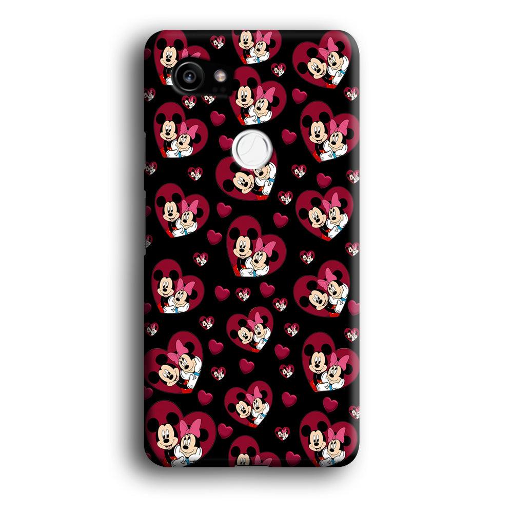Girly Mickey Mouse Couple Google Pixel 2 XL 3D Case-Xtracase