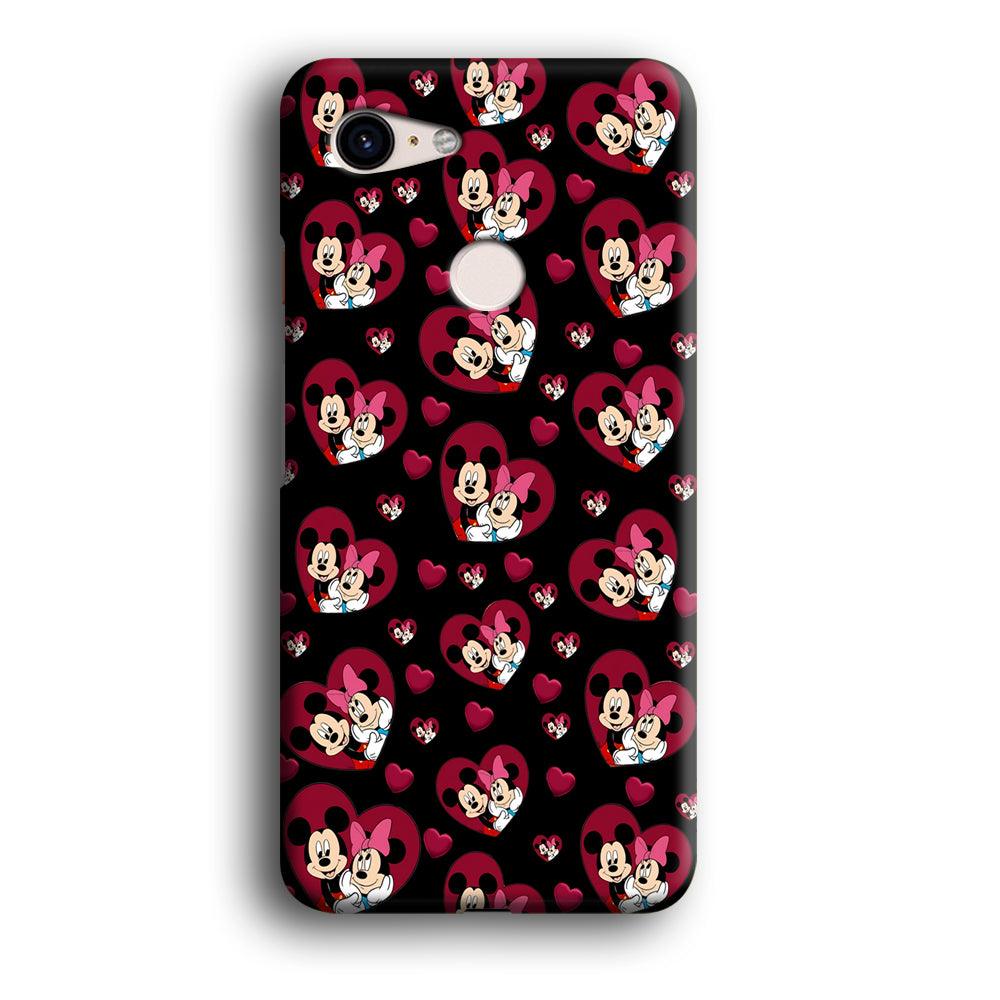 Girly Mickey Mouse Couple Google Pixel 3 XL 3D Case-Xtracase