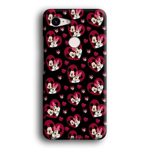 Girly Mickey Mouse Couple Google Pixel 3 XL 3D Case-Xtracase