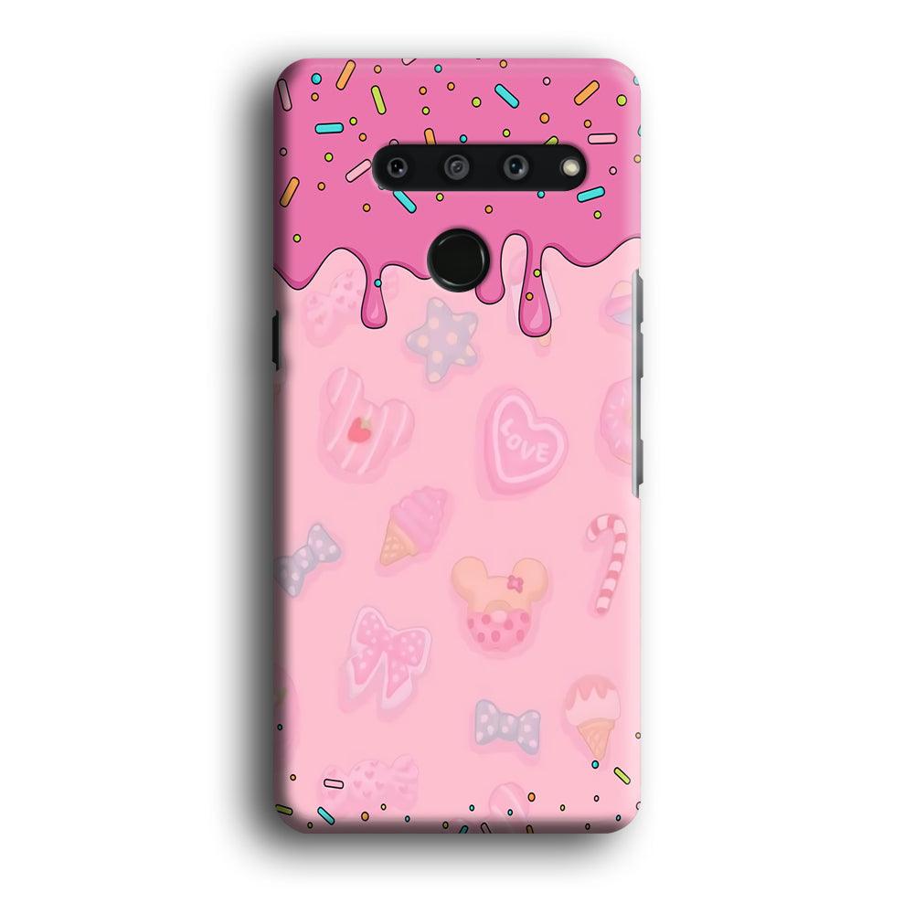 Girly Sweet Pink Cream LG V50 3D Case-Xtracase