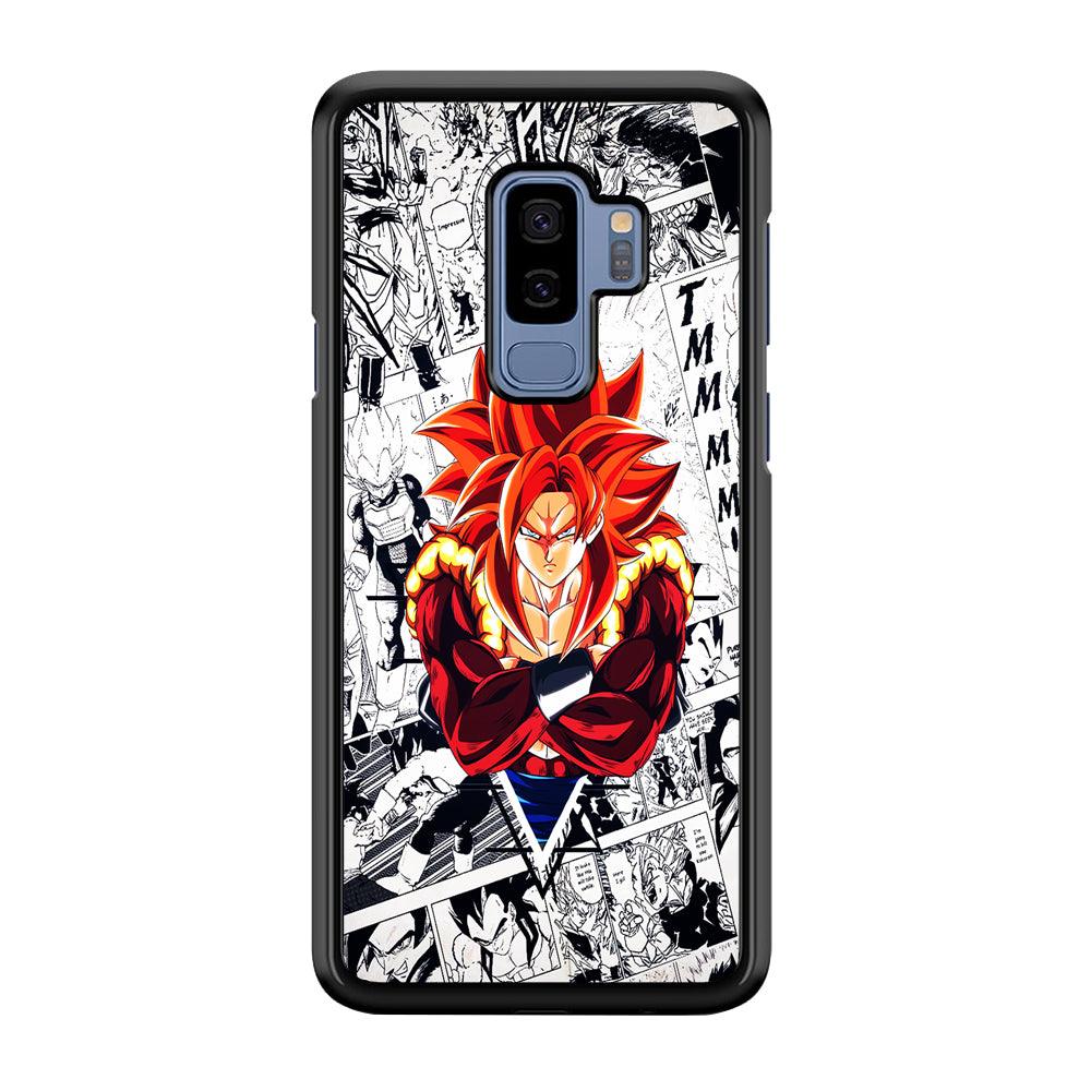 Gogeta Comic Background Samsung Galaxy S9 Plus Case-Plastic / Full Wrap (3D Case)-Xtracase