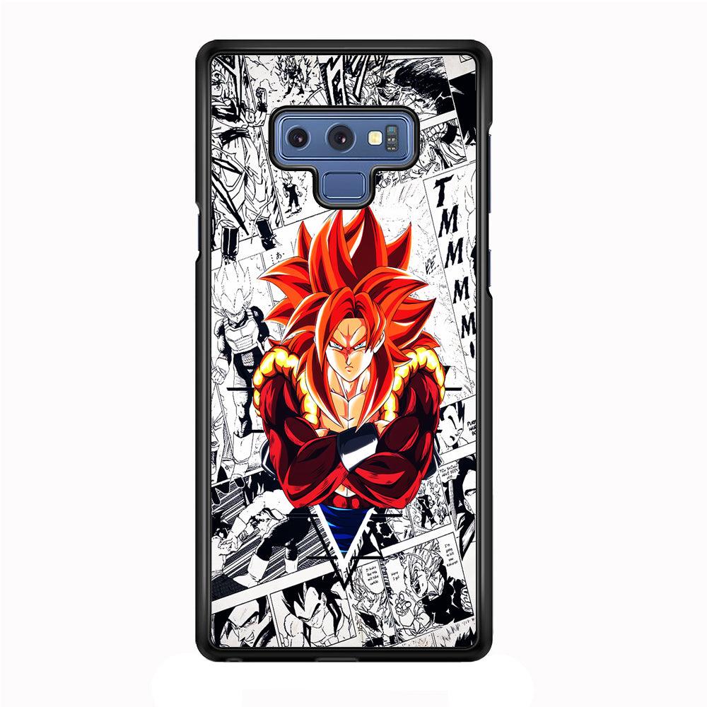 Gogeta Comic Background Samsung Galaxy Note 9 Case-Plastic / Full Wrap (3D Case)-Xtracase
