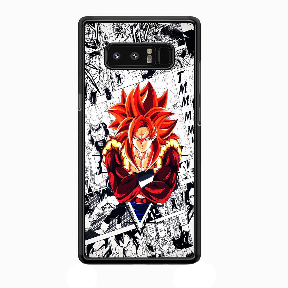 Gogeta Comic Background Samsung Galaxy Note 8 Case-Plastic / Full Wrap (3D Case)-Xtracase