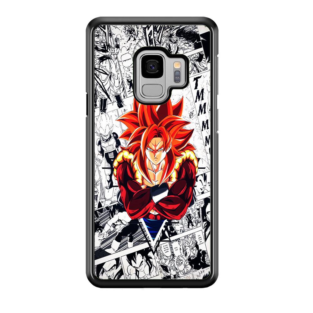 Gogeta Comic Background Samsung Galaxy S9 Case-Plastic / Full Wrap (3D Case)-Xtracase