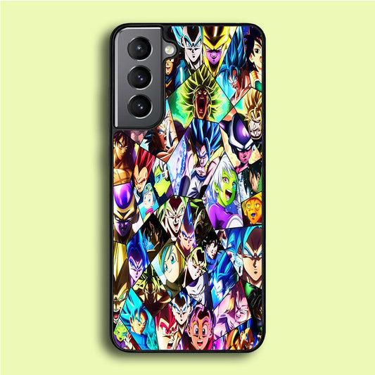 Goku And All Characters Samsung Galaxy S21 Plus Case-Rubber / Black (2D Case)-Xtracase