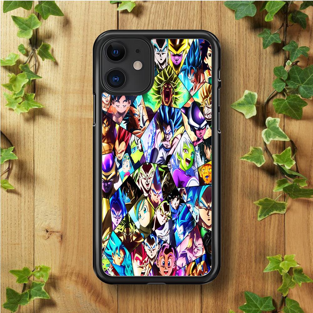 Goku And All Characters iPhone 11 Case-Rubber / Black (2D Case)-Xtracase