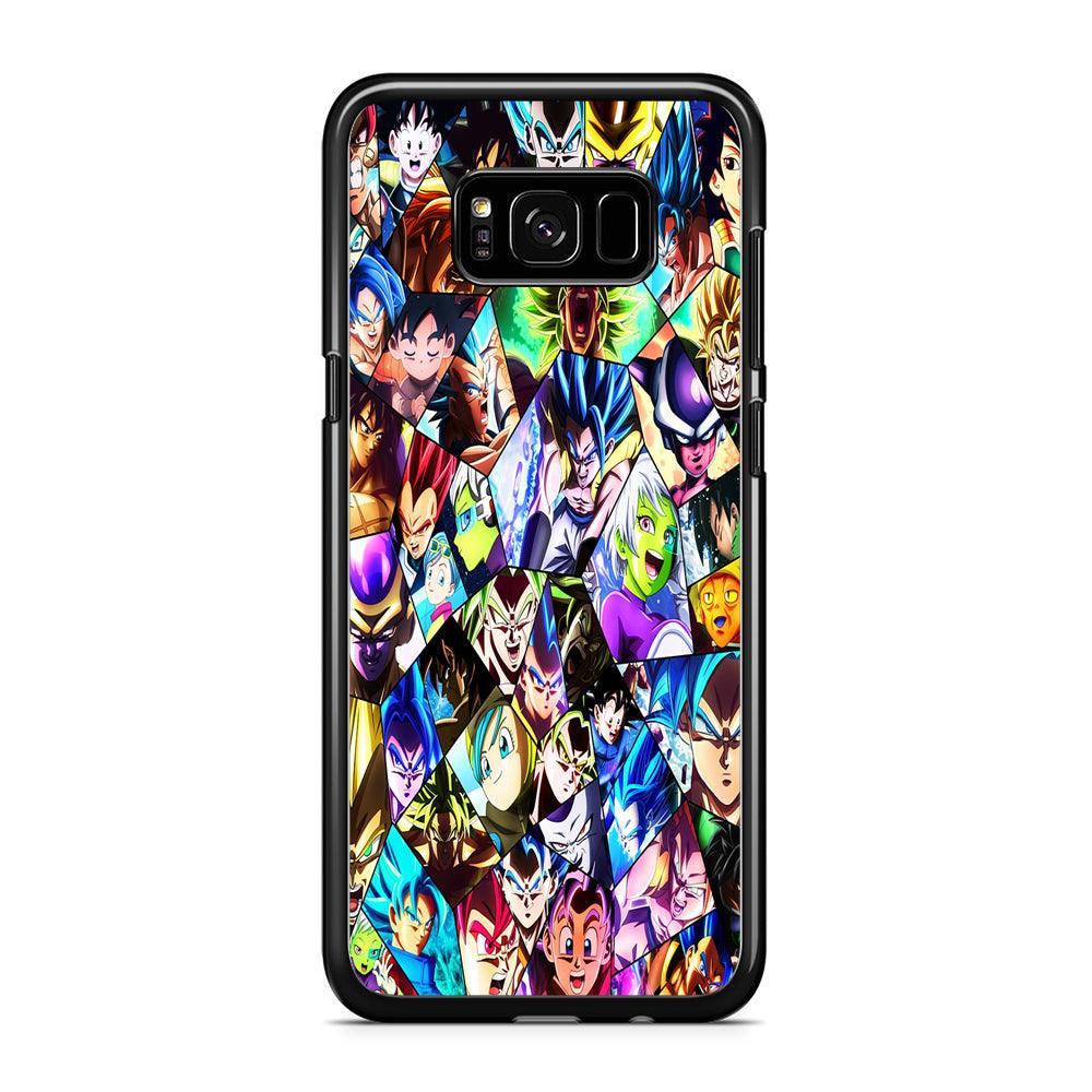 Goku And All Characters Samsung Galaxy S8 Case-Rubber / Black (2D Case)-Xtracase