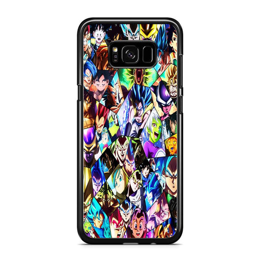Goku And All Characters Samsung Galaxy S8 Case-Rubber / Black (2D Case)-Xtracase
