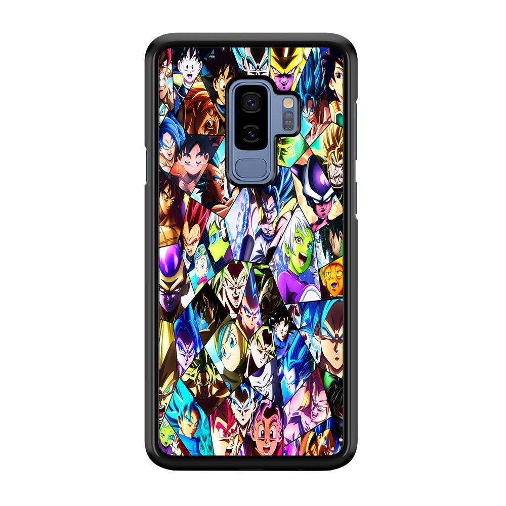 Goku And All Characters Samsung Galaxy S9 Plus Case-Rubber / Black (2D Case)-Xtracase