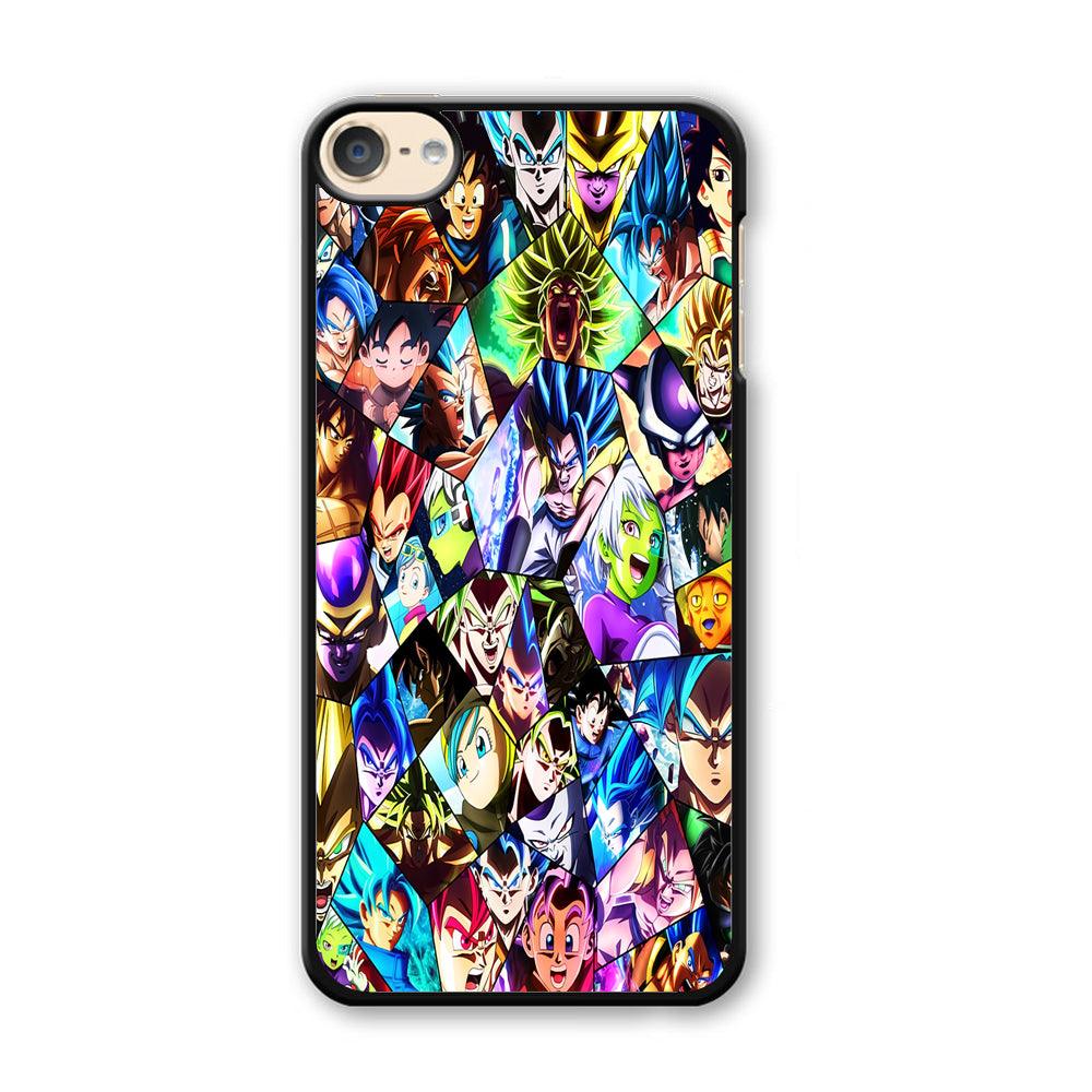 Goku And All Characters iPod Touch 6 Case-Plastic / White (2D Case)-Xtracase