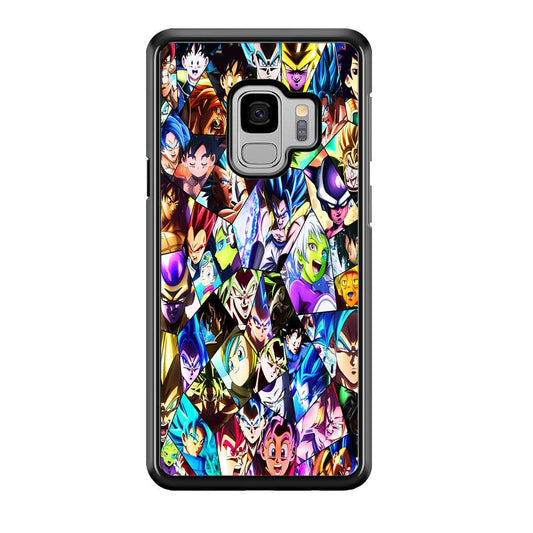 Goku And All Characters Samsung Galaxy S9 Case-Rubber / Black (2D Case)-Xtracase