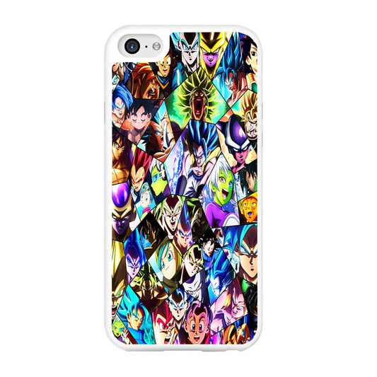 Goku And All Characters iPhone 6 | 6s Case-Rubber / White (2D Case)-Xtracase