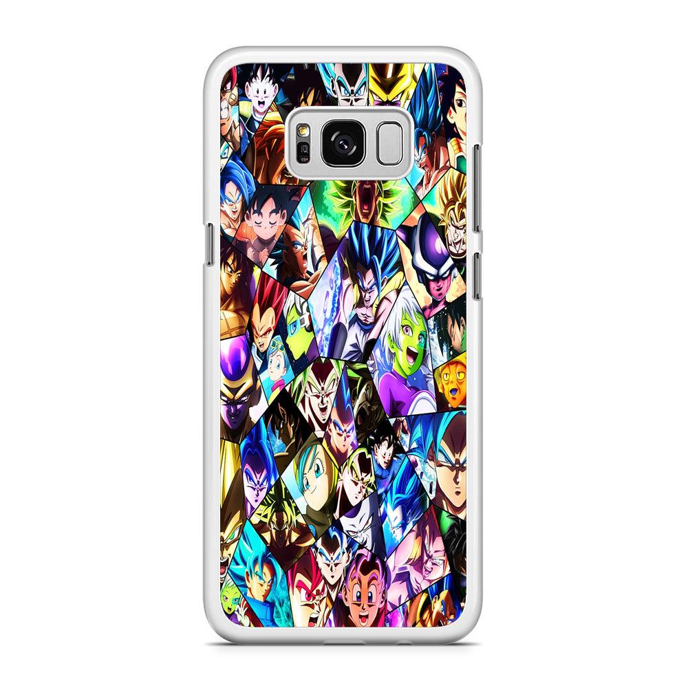 Goku And All Characters Samsung Galaxy S8 Case-Rubber / White (2D Case)-Xtracase