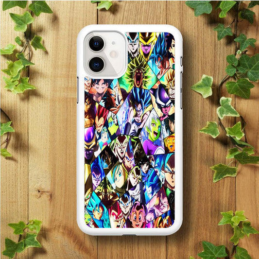 Goku And All Characters iPhone 11 Case-Rubber / White (2D Case)-Xtracase