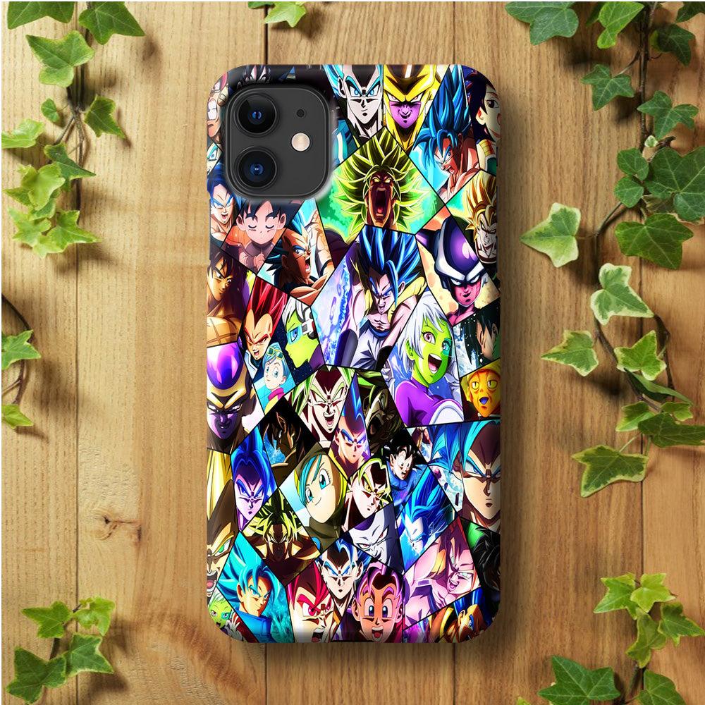 Goku And All Characters iPhone 11 Case-Plastic / Full Wrap (3D Case)-Xtracase