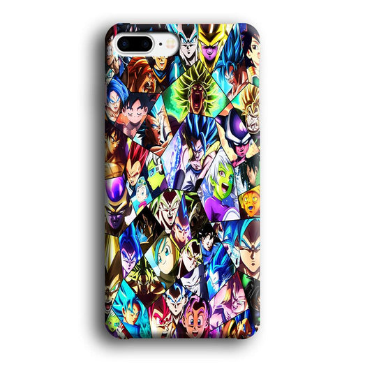 Goku And All Characters iPhone 8 Plus Case-Plastic / Full Wrap (3D Case)-Xtracase