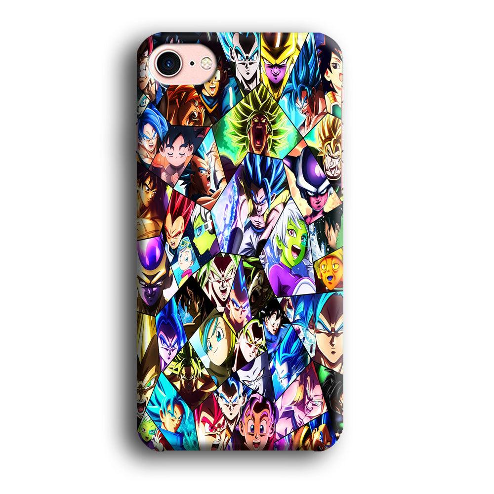 Goku And All Characters iPhone SE 2020 Case-Plastic / Full Wrap (3D Case)-Xtracase