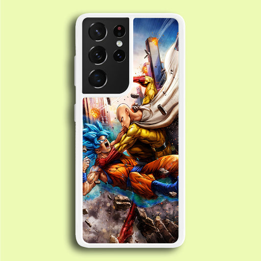 Goku VS Saitama Samsung Galaxy S21 Ultra Case