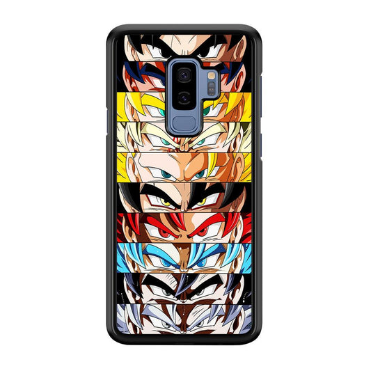 Goku's Eyes Group Dragon Ball Samsung Galaxy S9 Plus Case-Rubber / White (2D Case)-Xtracase