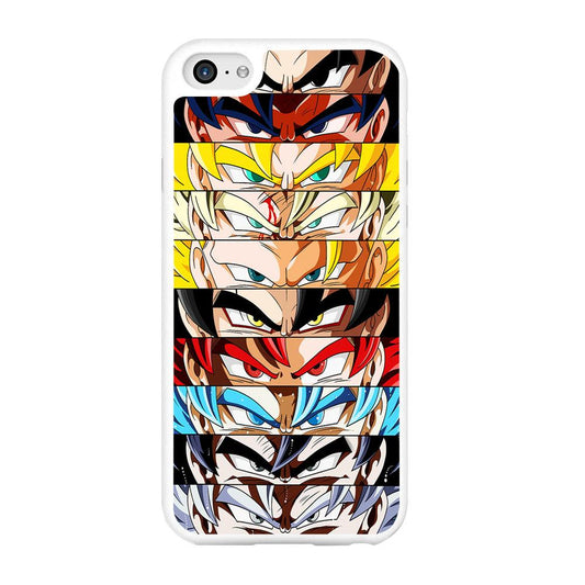 Goku's Eyes Group Dragon Ball iPhone 6 | 6s Case-Rubber / White (2D Case)-Xtracase