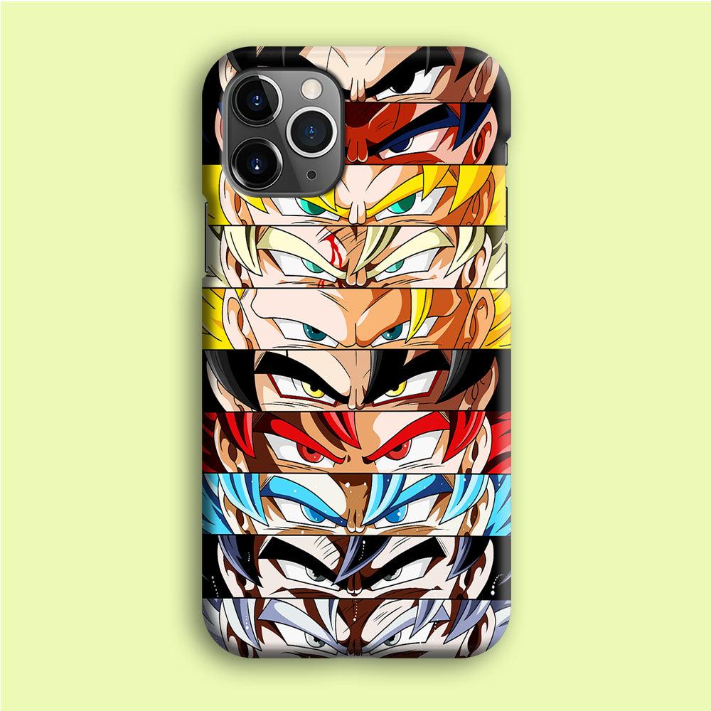 Goku's Eyes Group Dragon Ball iPhone 12 Pro Case-Plastic / Full Wrap (3D Case)-Xtracase