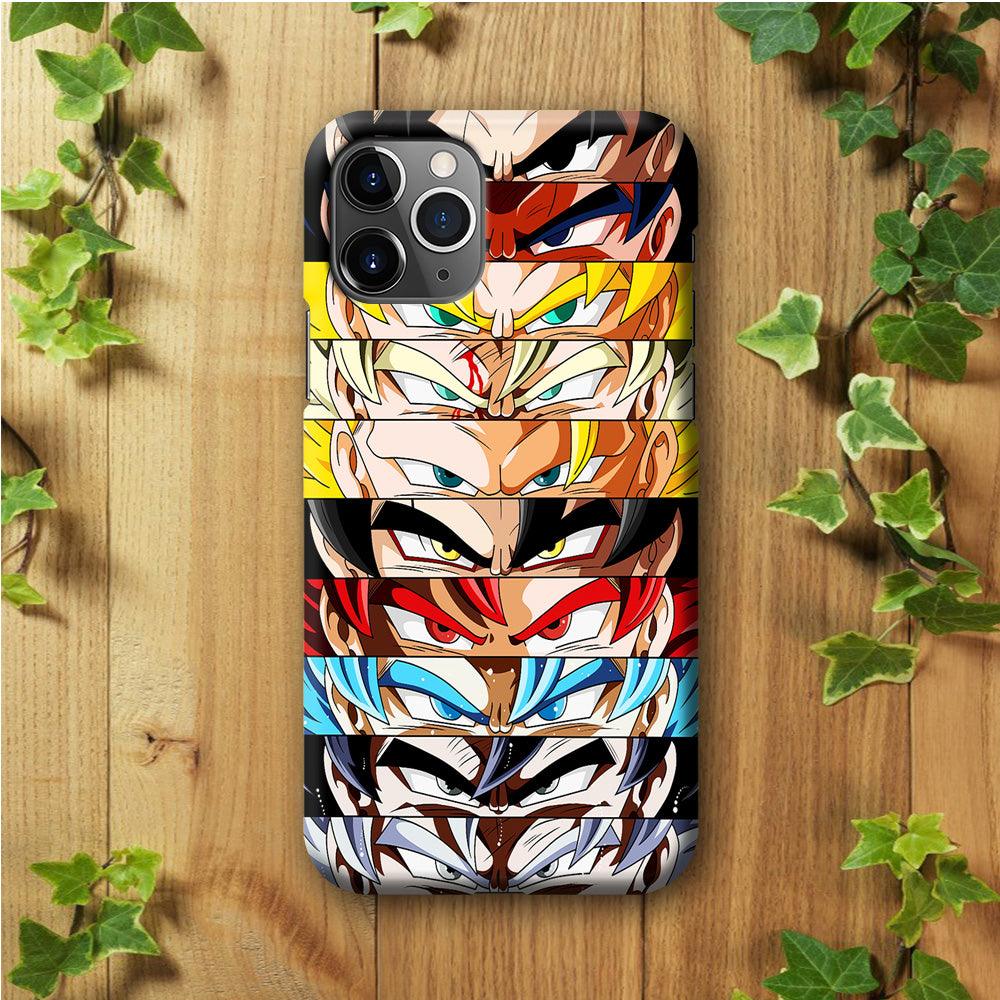 Goku's Eyes Group Dragon Ball iPhone 11 Pro Case-Plastic / Full Wrap (3D Case)-Xtracase