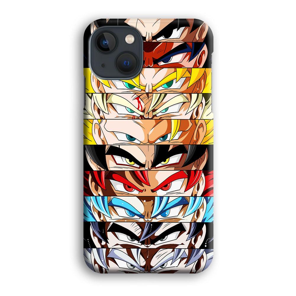 Goku's Eyes Group Dragon Ball iPhone 13 Mini Case-Plastic / Full Wrap (3D Case)-Xtracase