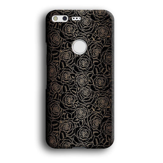 Gold Rose in The Dark Google Pixel XL 3D Case-Xtracase