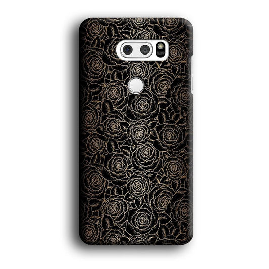 Gold Rose in The Dark LG V30 3D Case-Xtracase