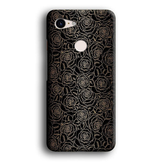 Gold Rose in The Dark Google Pixel 3 XL 3D Case-Xtracase