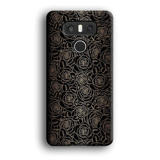 Gold Rose in The Dark LG G6 3D Case-Xtracase