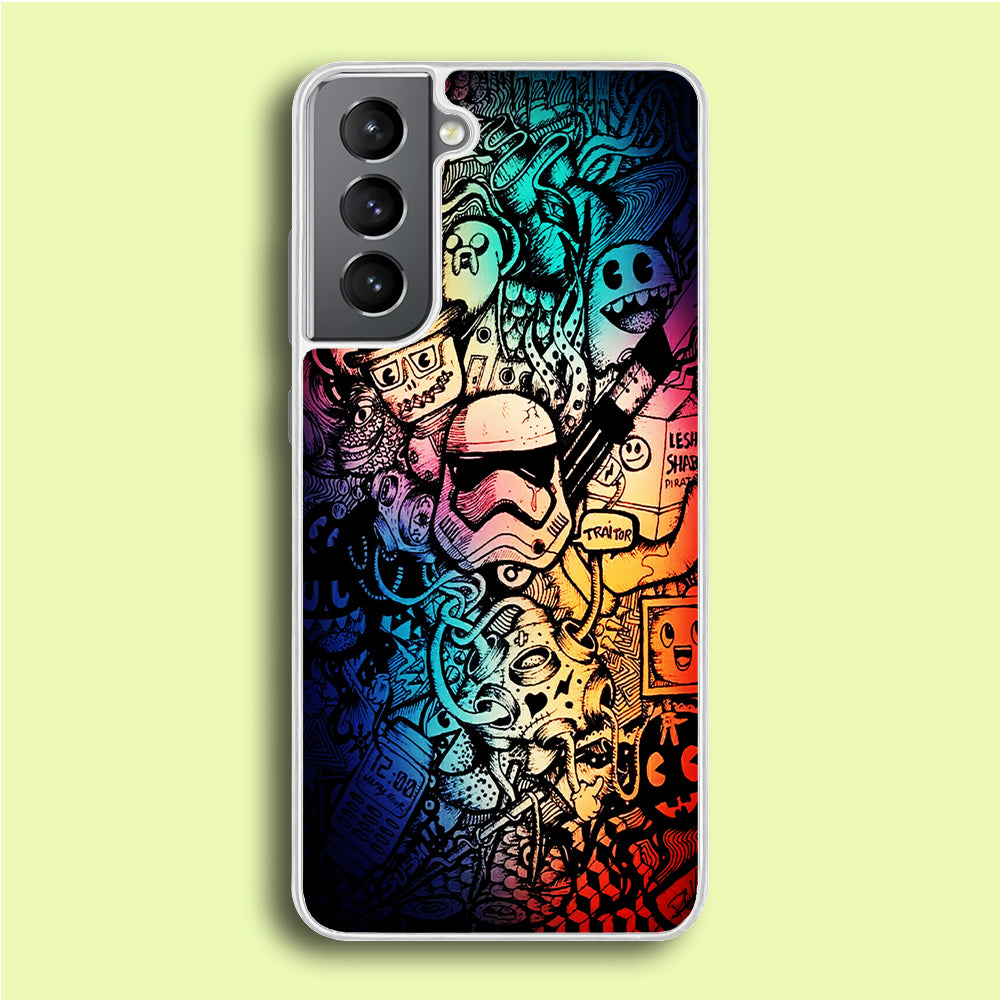 Graffiti Art Stormtrooper Samsung Galaxy S21 Case