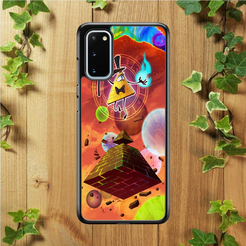 Gravity Falls Bill Cipher Art Samsung Galaxy S20 Case-Rubber / Black (2D Case)-Xtracase