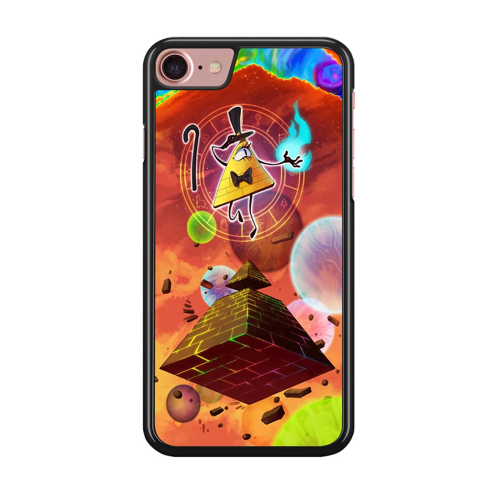 Gravity Falls Bill Cipher Art iPhone 8 Case-Rubber / Black (2D Case)-Xtracase