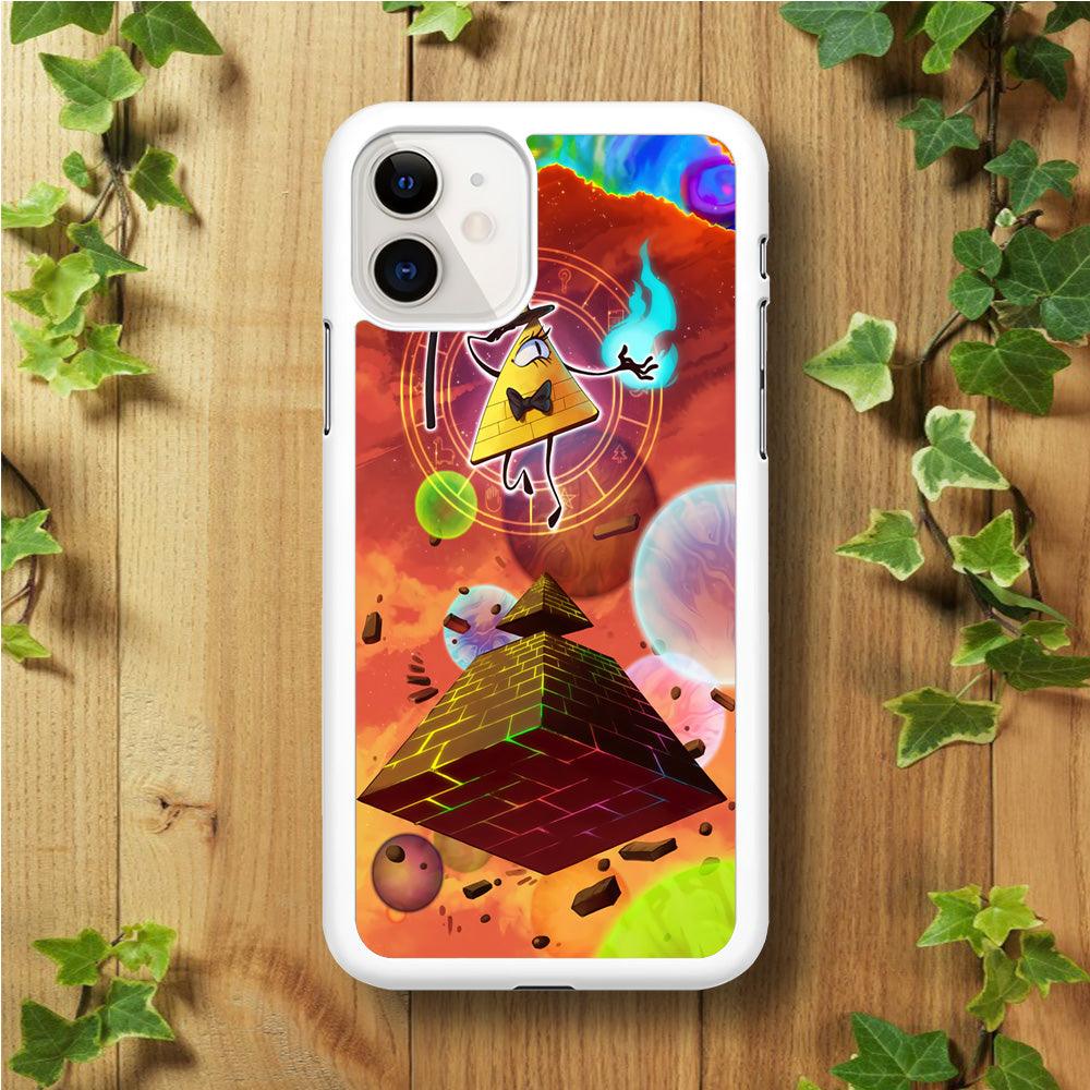 Gravity Falls Bill Cipher Art iPhone 11 Case-Rubber / White (2D Case)-Xtracase