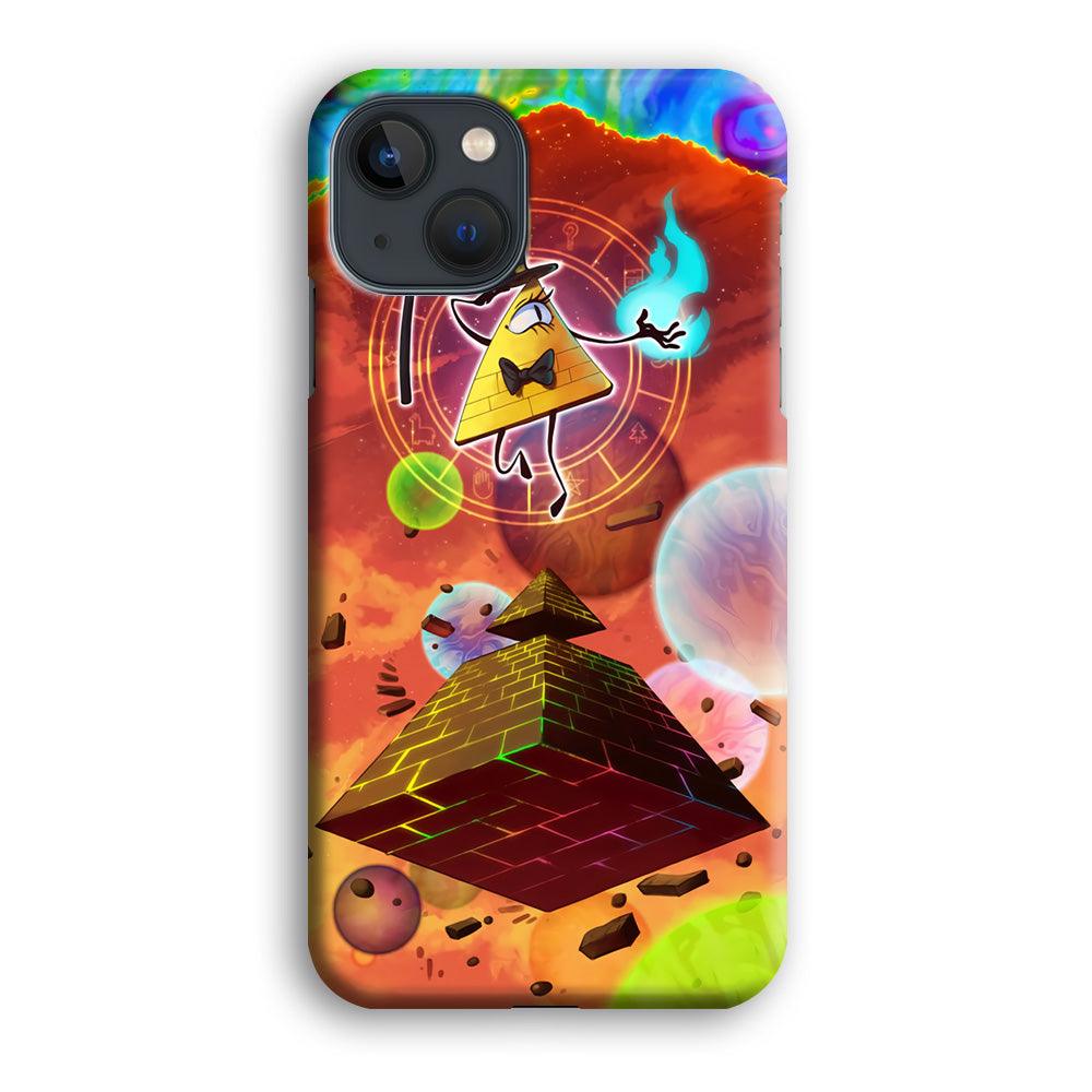 Gravity Falls Bill Cipher Art iPhone 13 Mini Case-Plastic / Full Wrap (3D Case)-Xtracase